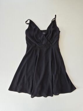Black Spaghetti Strap Fit & Flare Dress Sz S